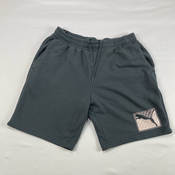 Puma Crosswise Athletic Workout Drawstring Elastic Waist Sweatshorts Shorts XL - Picture 2 of 12